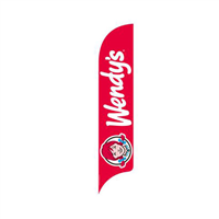 15' Wendy's Red Logo AdverSail Flag