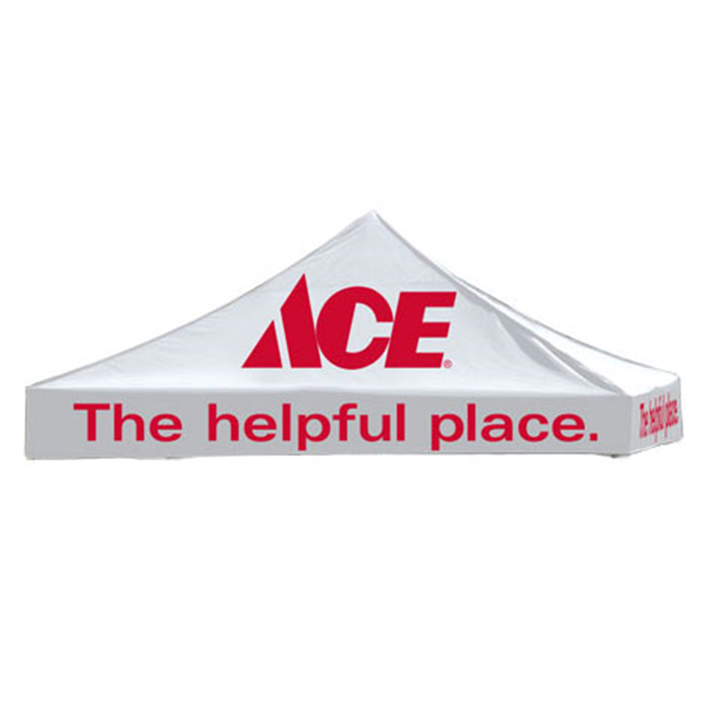 10' x 10' Ace Hardware White Logo Tent Topper