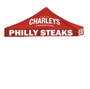 10' x 10' Charleys Philly Steaks Red Logo Tent Topper