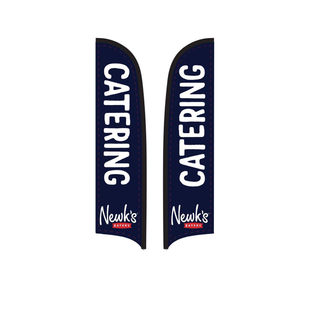 15' Newk's Eatery Catering Navy AdverSail Flag (double-sided, 2025 art)