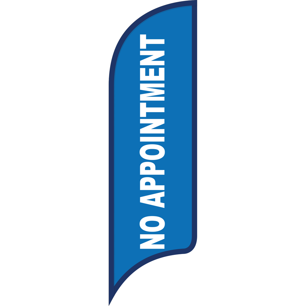 12' FullSpeed Automotive Blue No Appointment AdverSail Flag