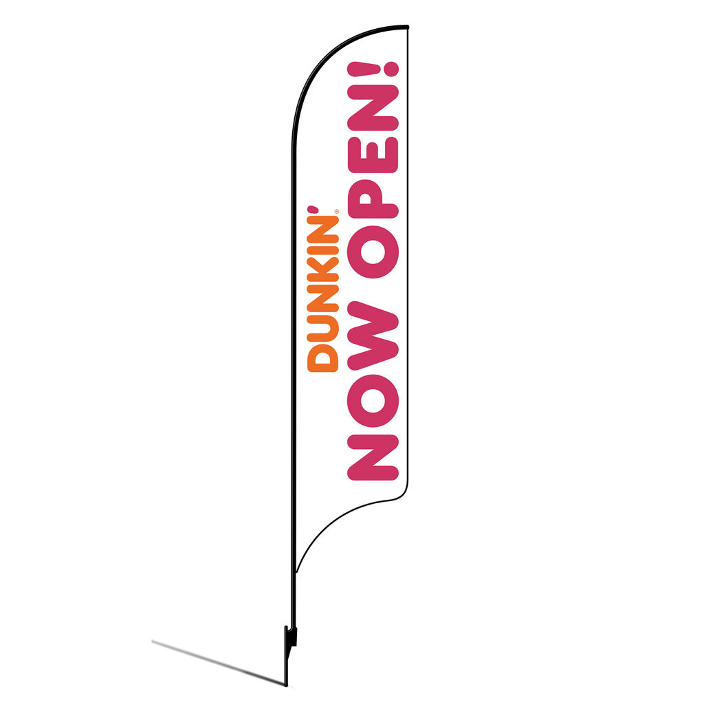 Kit for 15' Dunkin' Donuts White Now Open AdverSail