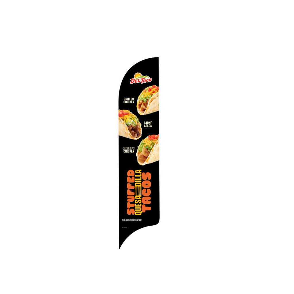 15' Del Taco Stuffed Quesdilla Tacos AdverSail Flag