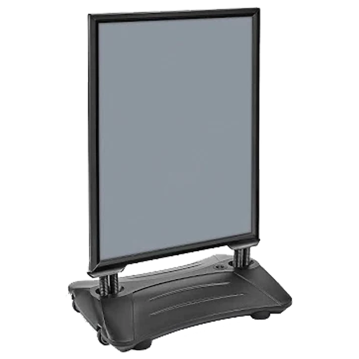 24" x 36" Black Plastic Sidewalk Spring Sign includes the top & base