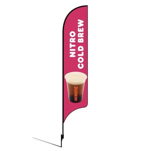 [None] 15' Dunkin' Donuts Pink Nitro Cold Brew AdverSail Flag Kit