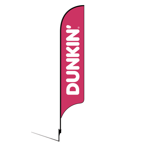 [None] 15' Dunkin' Donuts Pink Logo AdverSail Flag Kit