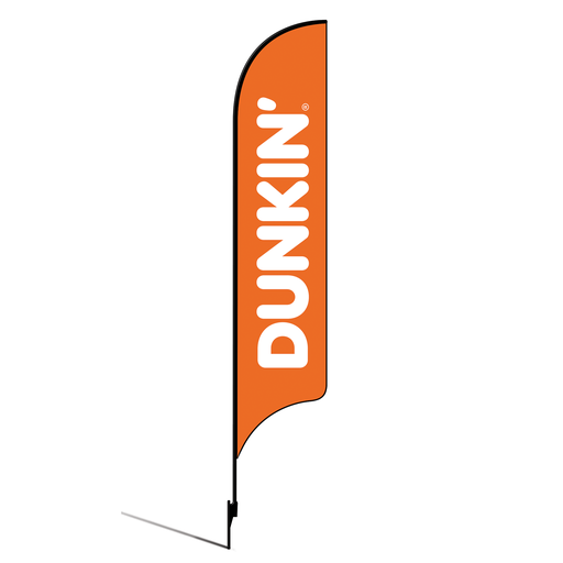 [None] 15' Dunkin' Donuts Orange Logo AdverSail Flag Kit