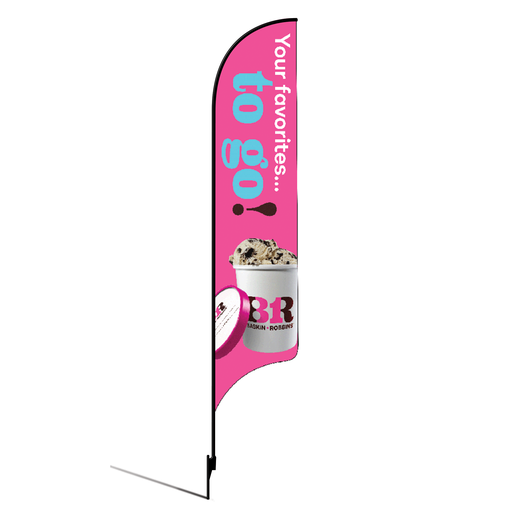 [None] 15' Baskin Robbins Your Favorites To Go AdverSail Flag Kit