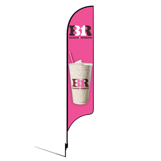 [None] 15' Baskin Robbins Pink Milkshake AdverSail Flag Kit