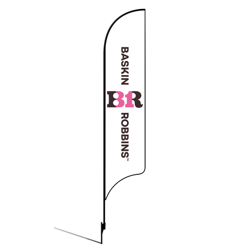 [None] 15' Baskin Robbins Horizontal Logo AdverSail Flag Kit