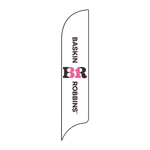 15' Baskin Robbins Horizontal Logo AdverSail Flag