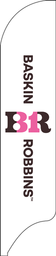 15' Baskin Robbins Horizontal Logo AdverSail Flag