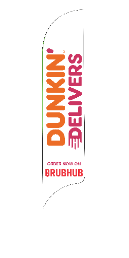 15' Dunkin' Donuts GrubHub AdverSail Flag