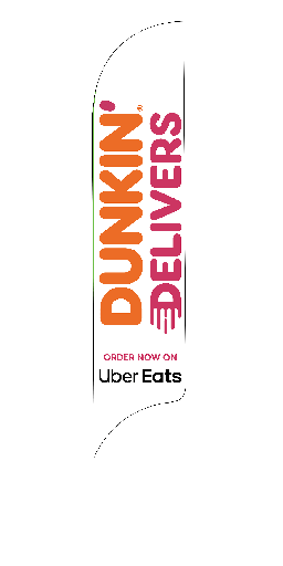 15' Dunkin' Donuts UberEats AdverSail Flag