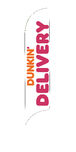 15' Dunkin' Donuts Delivery AdverSail Flag
