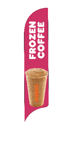 15' Dunkin' Donuts Frozen Coffee AdverSail Flag