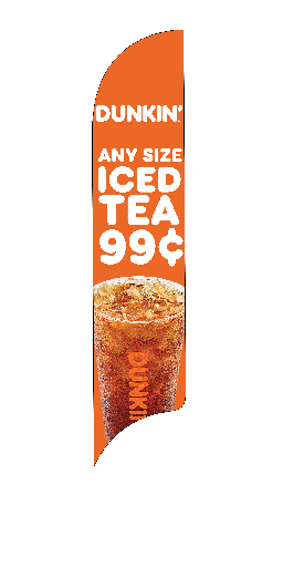 15' Dunkin' Donuts Any Sized Ice Tea 99¢ AdverSail Flag