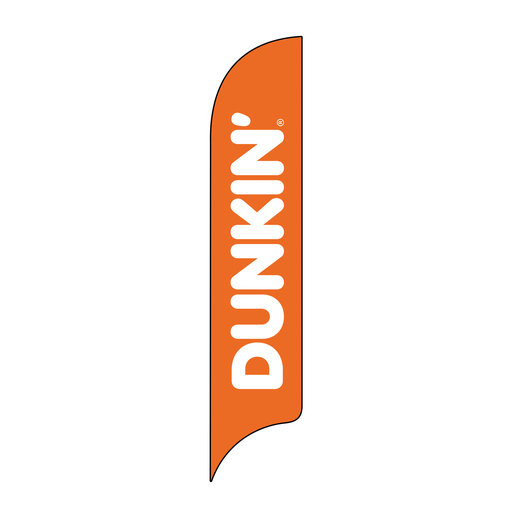 15' Dunkin' Donuts Orange Logo AdverSail Flag