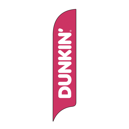 15' Dunkin' Donuts Pink Logo AdverSail Flag