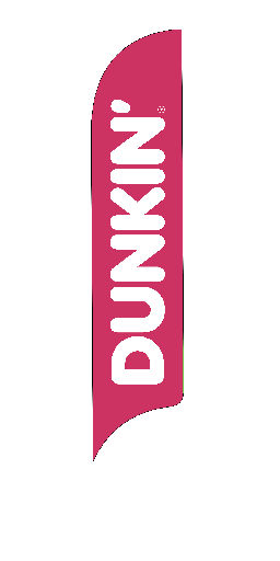 15' Dunkin' Donuts Pink Logo AdverSail Flag