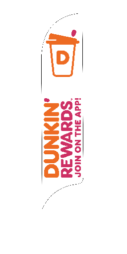 15' Dunkin' Donuts Rewards AdverSail Flag
